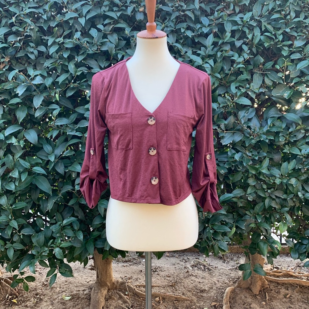 Button down loose top